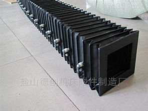 自定铣床横梁风琴式伸缩防尘折布 盐山德创机床附件制造厂的专业解决方案